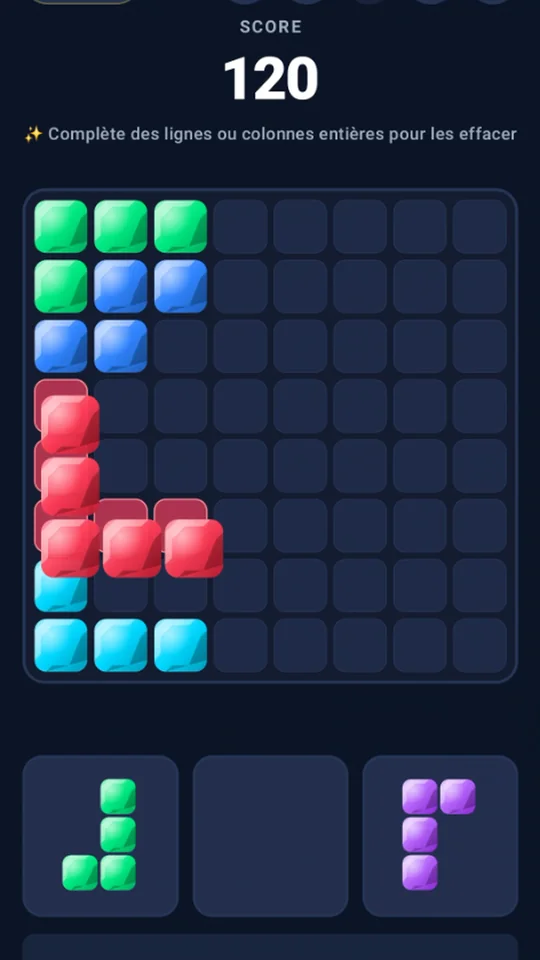 Dark Mode 8x8 Grid